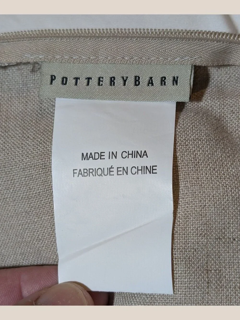SET OF 2 RARE Pottery Barn FAUX Suede/Linnen Pillow Cover 24
